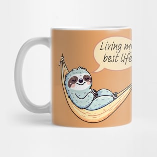 Living my best life. Funny hammock design Mug